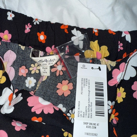 Miss Selfridge Floral Midi Skirt - Picture 7 of 7